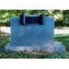 2 canister cemetery headstone permanent mount flower vase