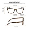 Calabria R861 Reading Glasses +3.00 Brown Amber Tortoise Havana Crystal