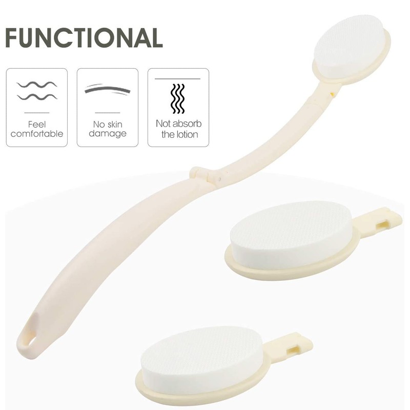 LFJ Body Lotion Applicator for Back, Foldable Long Handled Oils