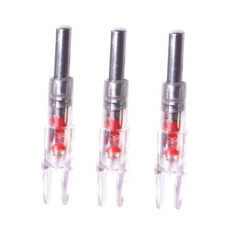 3PCS Lighted Arrow Nocks PC LED Lighted Archery Hunting Shooting