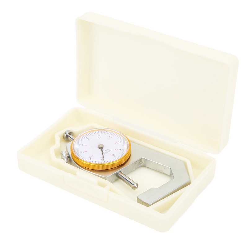 Thickness Gauge Micrometer Meter Cone Head 0‑20mm 0.1mm Resolution Measuring