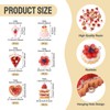 FASHEWELRY 30Pcs Resin Dessert Pendants 3D Imitation Food Charms Strawberry