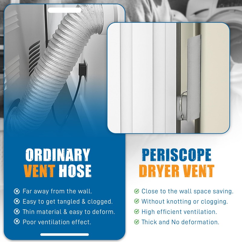 Woodeze - Close Clearance Dryer Vent Periscope Pipe 29"-50" |