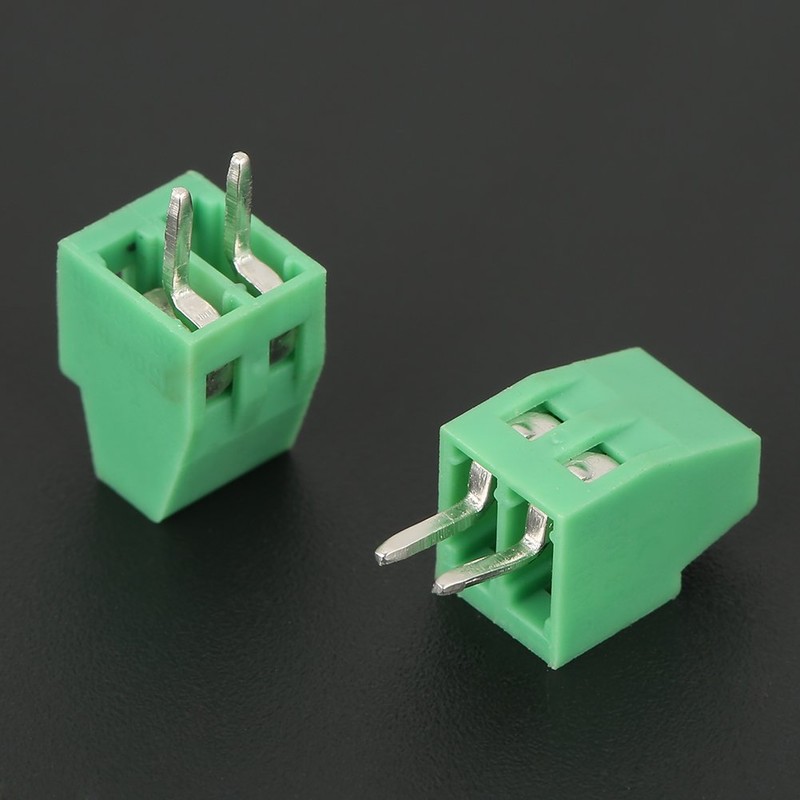 PCB Mounting Screw Terminal Block 50Pcs/Set 2 Pin Pitch 2.54mm