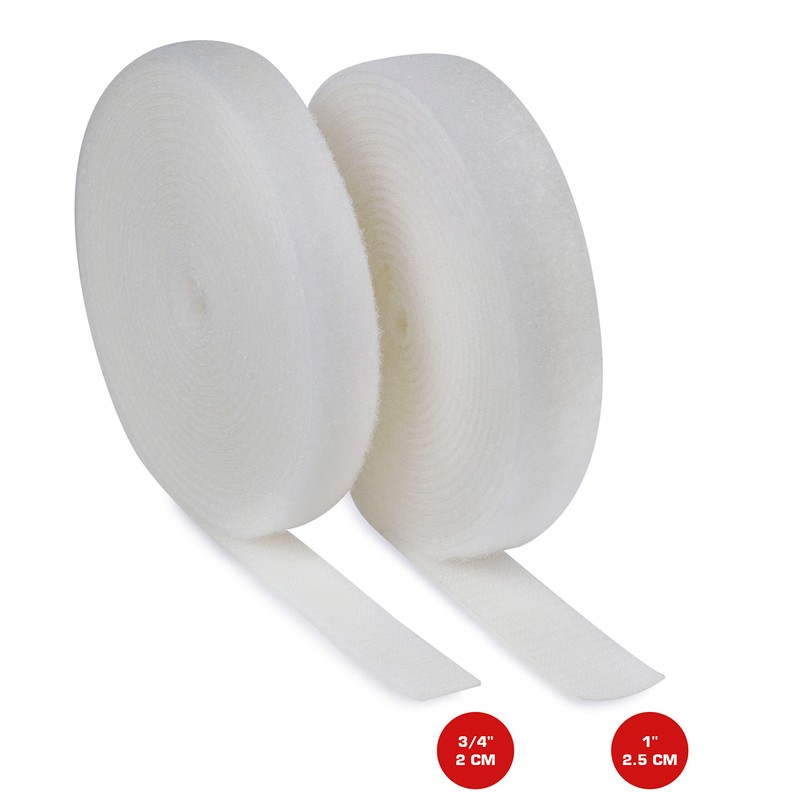 Strong Grip Fastener Roll Reusable Hook & Loop 3/4" x