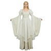 daizbella Medieval Renaissance Dress Fairy Elf Dress Retro Cinched Waist