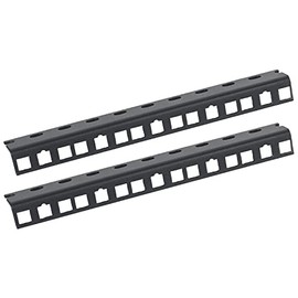 HMF 66805-02 Rack Rail for Server Cabinet, Pack of 2, 10 Inch, 5 U, Black