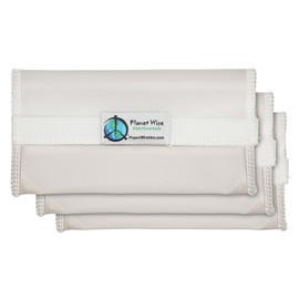 Planet Wise Reusable Clear Hook and Loop Snack Bag