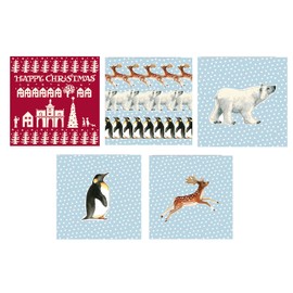 Bridgewater Set of 5 Emma Christmas Cards - 5 different designs with envelopes