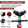 DEXSO Pipe Stand with 2-Ball Transfer V-Head & Adjustable Height
