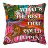 Voatok Leopard Cheetah Inspirational Pillow Covers 18x18, Retro Preppy Maximalist