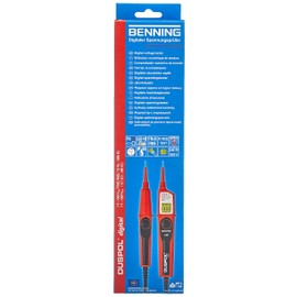 BENNING BENNING DUSPOL digital Digitaler True RMS Spannungsprfer (Prfart 2-polig, Spannungsmessbereich 1 V - 1000 V AC/ 1200 V DC, Durchgangsprfung) 50263