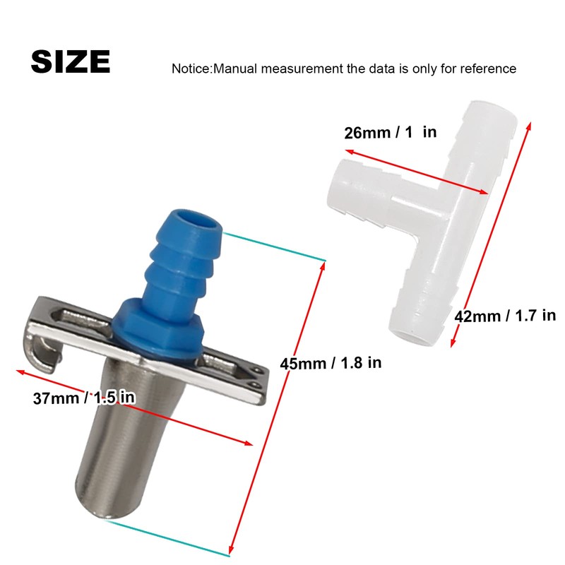 ZUDKSUY Automatic Rabbit Nipple Drinker Kit, 20 Pack Double Pull
