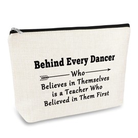 Dance Teachers Gifts for Women Dance Teacher Appreciation Gift Makeup Bag Dance Teacher Thank You Gifts Cosmetic Bag Dance Teachers Coach Birthday Gifts Dancer Gift Teacher Day Gifts Thanksgiving Gift
