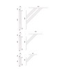 FSHR Design Angle Shelf Bracket/Wall Bracket Aluminium Matt Black