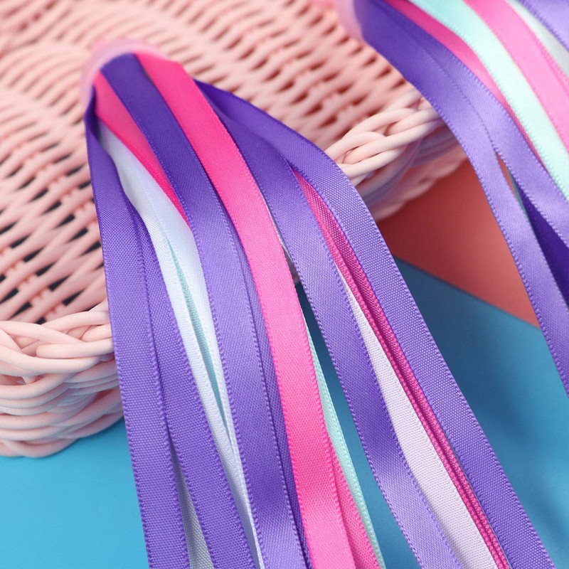 PLATT Kid's Bicycle Handlebar Streamers Colorful Ribbons Tassel for Girls