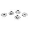 5Pcs Silver Flange Coupling Connector Kit 7mm Inner Diameter Steel