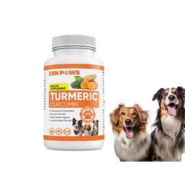 Turmeric Curcumin for Dogs – 180 Duck-Flavored Tablets – Advanced Hip & Joint Formula with Piperine – Supports Mobility, Inflammatory Response, Skin Health & Immune Function