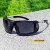 UKNOW Photochromic Safety Glasses, Scratch Resistant Transition Lenses, Removable Foam