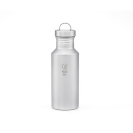 KEITH Titanium Water Bottle Lightweight Direct Drinking Wide Mouth Camping Water Bottle Climbing with Bicycle Storage Case 550ml