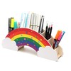 EXERZ Pen Quiver / Rainbow Desk Organiser with Star Stickers