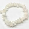 VIE Naturals Gemstone Chip Stretch Bracelet, White Agate, One