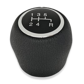 1neiSmartech Gear Stick Knob 5 Speed with Reverse Gear Compatible with Fiat Grande Punto (2005-2013) Faux Leather Cover Compatible with OEM Codes 55344881, 55349796