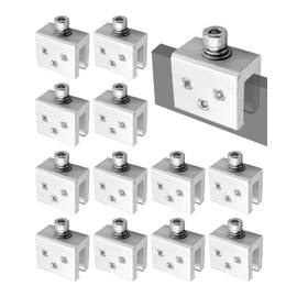 12Pcs Roof Clamps for Standing Metal Roof, Roof Fixing Clamps for Heat Cable, Snow Guards Attachment, Solar Panels Module Installation