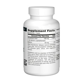 Source Naturals Pantothenic Acid 100 mg Vitamin B-5 Dietary Supplement - 250 Tablets