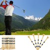 ACONDE 100 x 83mm Bamboo Wooden Golf Tees Yellow