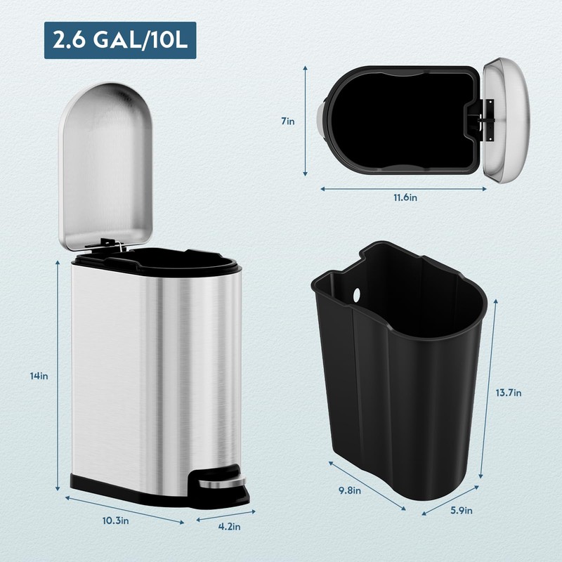 Arlopu 13 gal (50 L) and 2.6 gal (10 L)