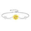 SNZM Bracelets for Women-925 Sterling Silver Sunflower Bracelet Chain Adjustable