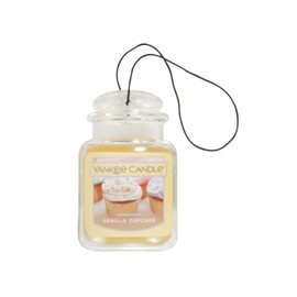 Yankee Candle Car Air Fresheners, Hanging Car Jar Ultimate, Neutralizes Odors Up To 30 Days, Vanilla Cupcake, 0.96 OZ (Pack of 12)