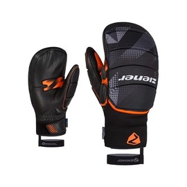 Ziener Race Racing Gloves Mittens Gladiator Aqua Shield Black 918 New