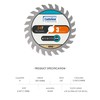 Luckyway 3 Inch Circular Saw Blade 24T with 3/8 Inch