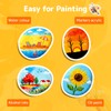Simetufy 45 Pcs Painting Rocks Bulk, 2"-3" River Rocks for