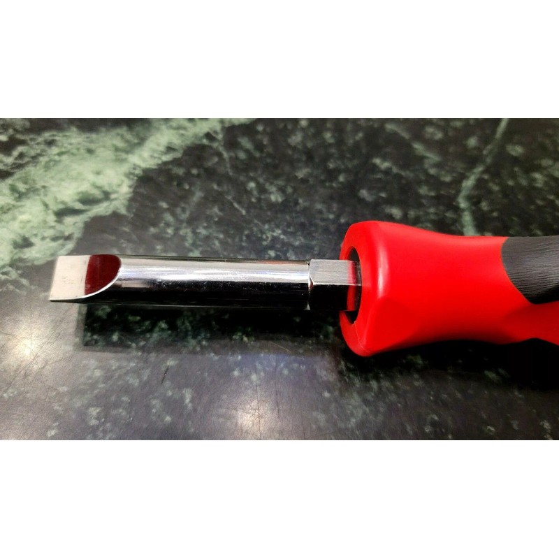 Snap-on Large Marine Aircraft Plug FLAT Slot Screwdriver RED Plastic