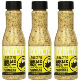 Buffalo Wild Wings Barbecue Sauces, Spices, Seasonings and Rubs For: Meat, Ribs, Rib, Chicken, Pork, Steak, Wings, Turkey, Barbecue, Smoker, Crock-Pot, Oven (Parmesan Garlic, (3) Pack)