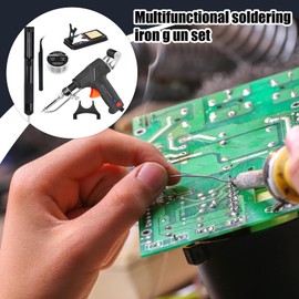 Soldering Iron Kit | 60W Automatic Soldering Iron - External Heating Solder Station with Tweezers Welding Tool for Computer & Phone