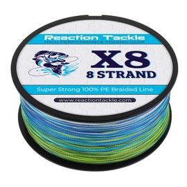 Reaction Tackle Reaction Tackle Braided Fishing Line - 8 Strand Aqua Camo 100LB 500yd