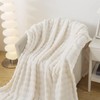 DJDEA Large Soft Fleece Throw Blanket White 127 * 153
