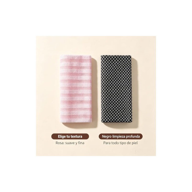 Toalla japonesa exfoliante Zenbodis Zenbody para una piel más lisa