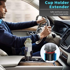 Cup Holder for Car，Car Cup Holder Expander with Adjustable Cup Holder and Adjustable Base Large Cup Holder Adapter for Car Can Serve as Water Bottle Holder Drink Holder