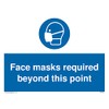 Pack of five - Face masks required beyond this point