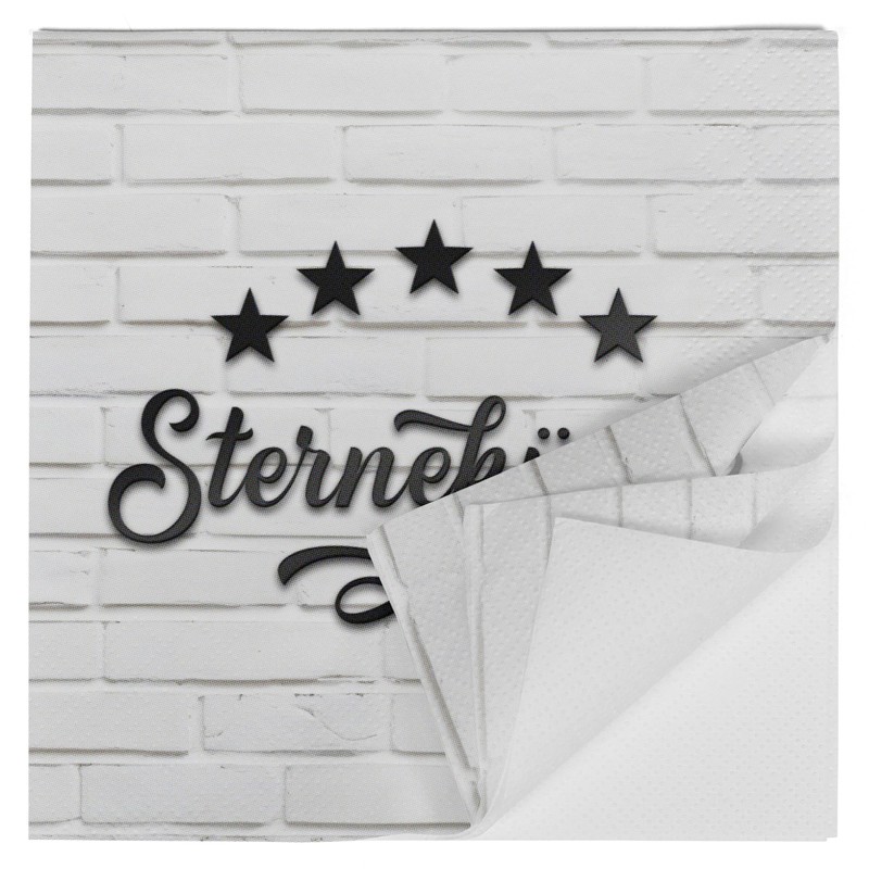 HEKU 100 napkins, 3-ply, 33 x 33 cm, star kitchen,