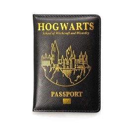 Genérico Funda protectora de pasaporte Estuche para pasaporte Cubierta de viaje Funda impermeable Protector RFID Portapasaporte elegante. Negro, Unisex Adulto, Viajeros, Funda, Porta Pasaporte