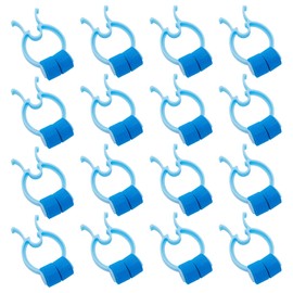 Pack of 16 Nose Clips Nose Bleed Clips with Padded Plastic Foam Nose Plug Clips Emergency Accident Hemostatic Nose Clips Blue