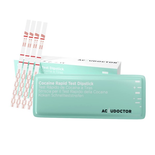 10 Accudoctor Drug Rapid Test Cocaine COC in Urine Tests for Drugs Drug Testing Kits Home Marajuana Drug Testing one Kits for All Drugs Urine Strips Step Cocaine Detection Home Drugs Testing