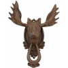 Ebros Rustic Western Forest Horned Bull Moose Head Cast Iron