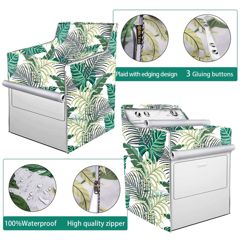 2Pack Washing Machine Cover, Front Load Machine Cover, Waterproof Sunscreen
